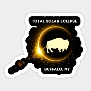 Buffalo Total Solar Eclipse Sticker